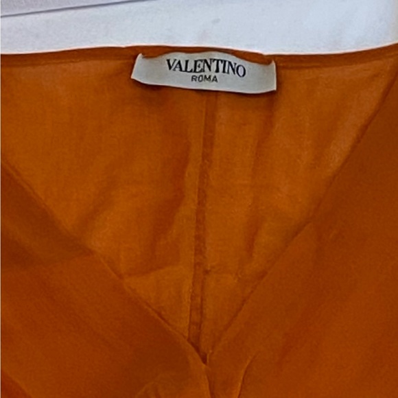 Vintage Valentino Silk Blouse, Burnt Orange - Picture 5 of 6